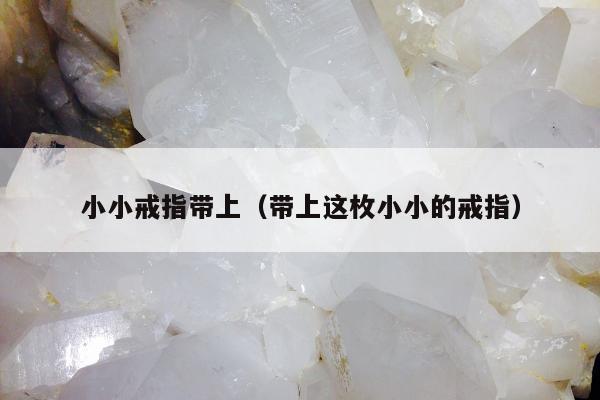 小小戒指带上，带上这枚小小的戒指