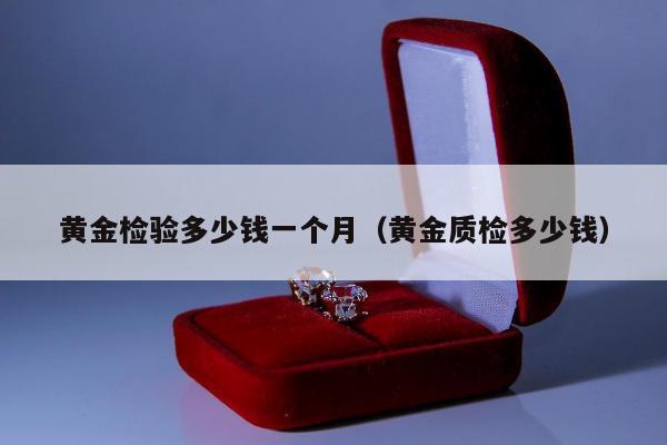 黄金检验多少钱一个月，黄金质检多少钱
