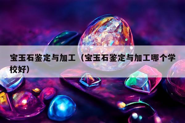 宝玉石鉴定与加工，宝玉石鉴定与加工哪个学校好