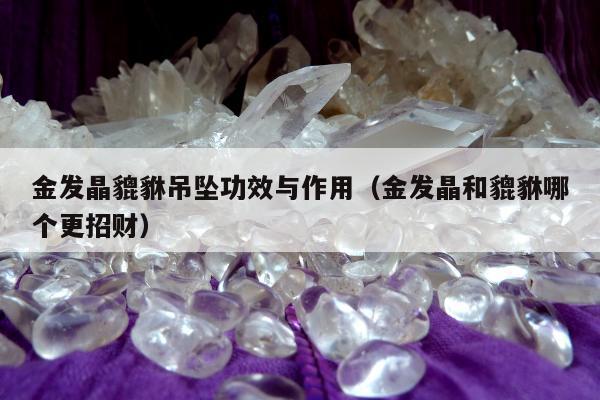 金发晶貔貅吊坠功效与作用，金发晶和貔貅哪个更招财