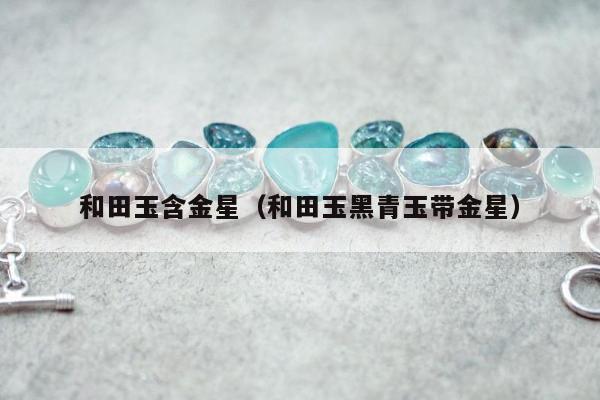 和田玉含金星，和田玉黑青玉带金星