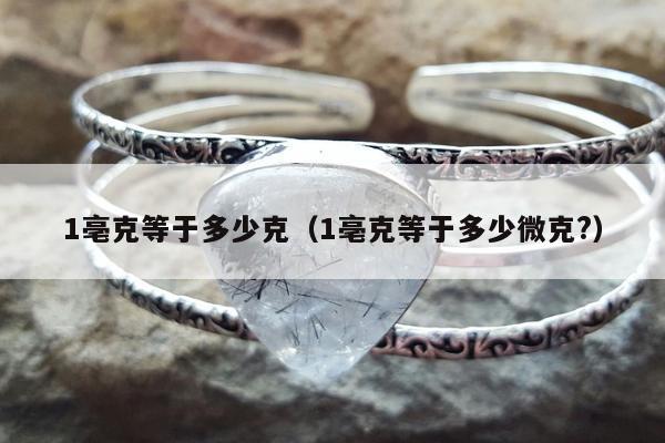 亳克等于多少克，1亳克等于多少微克?"
