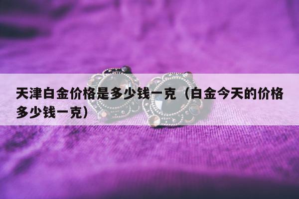 天津白金价格是多少钱一克，白金今天的价格多少钱一克