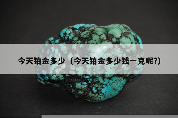 今天铂金多少，今天铂金多少钱一克呢?