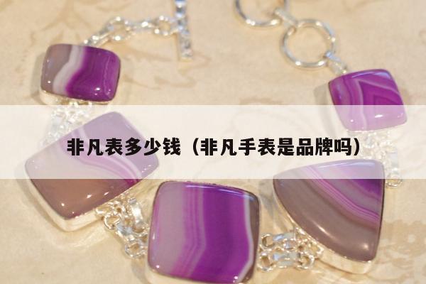 非凡表多少钱，非凡手表是品牌吗