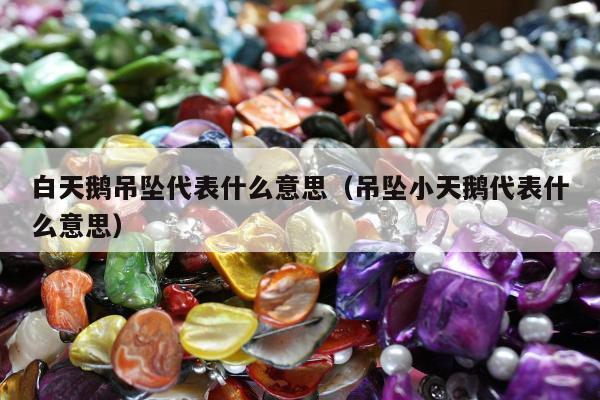 白天鹅吊坠代表什么意思，吊坠小天鹅代表什么意思