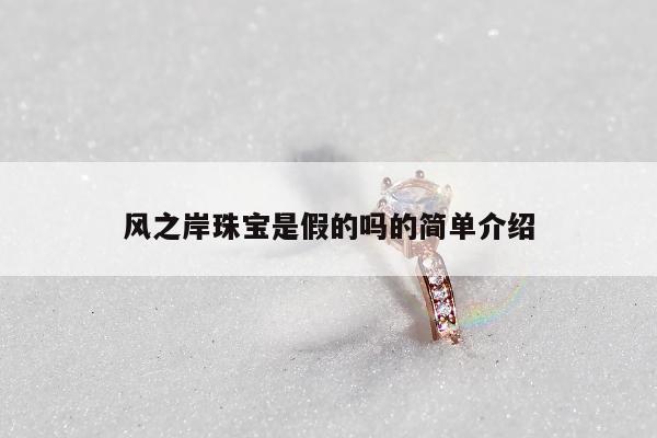 风之岸珠宝是假的吗的简单介绍
