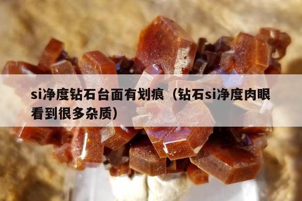 si净度钻石台面有划痕，钻石si净度肉眼看到很多杂质