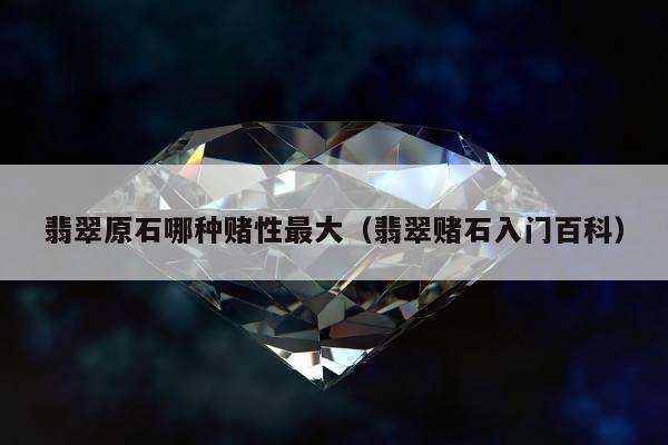 翡翠原石哪种赌性最大，翡翠赌石入门百科
