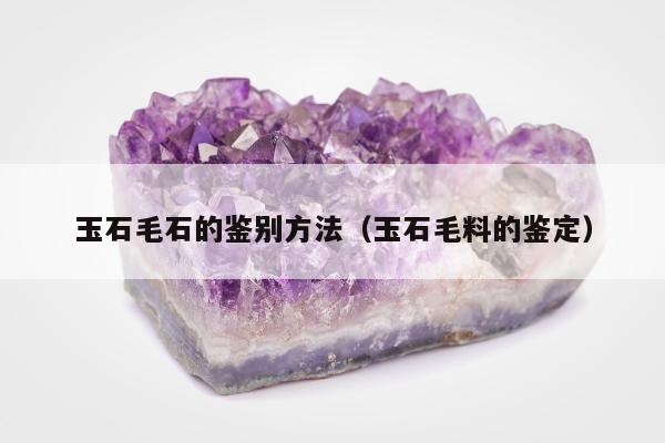 玉石毛石的鉴别方法，玉石毛料的鉴定