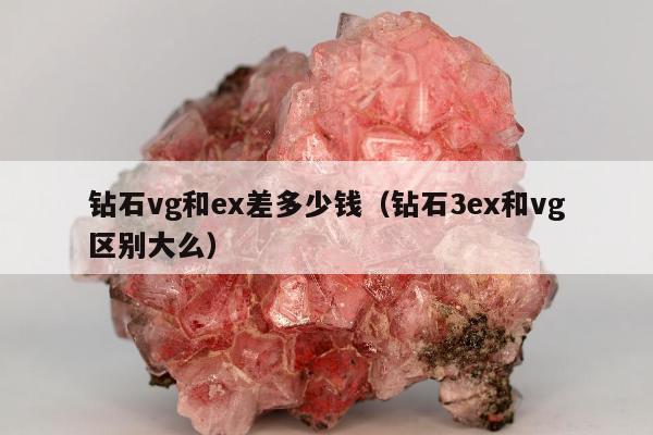 钻石vg和ex差多少钱，钻石3ex和vg区别大么