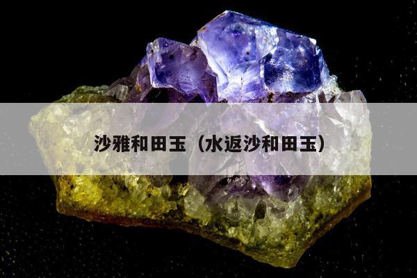 沙雅和田玉，水返沙和田玉
