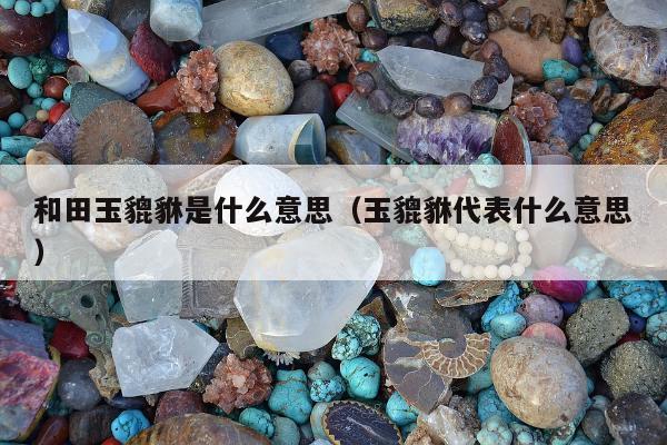 和田玉貔貅是什么意思，玉貔貅代表什么意思