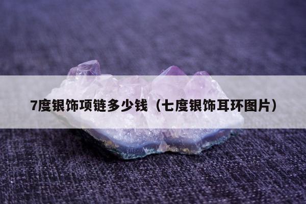 度银饰项链多少钱，七度银饰耳环图片"