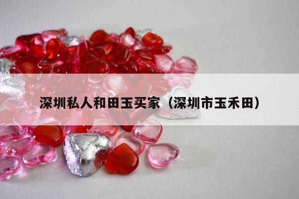 深圳私人和田玉买家，深圳市玉禾田
