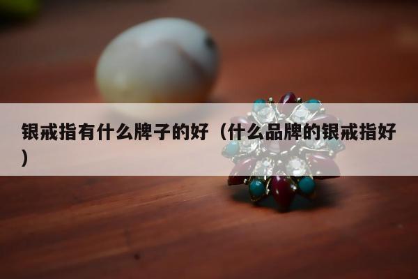 银戒指有什么牌子的好，什么品牌的银戒指好