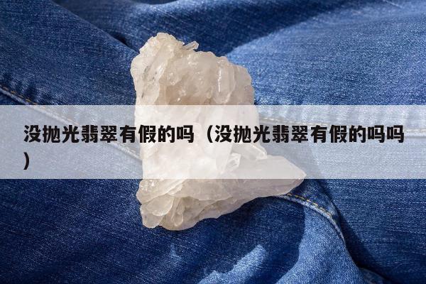 没抛光翡翠有假的吗，没抛光翡翠有假的吗吗