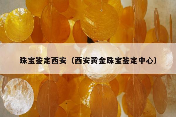 珠宝鉴定西安，西安黄金珠宝鉴定中心