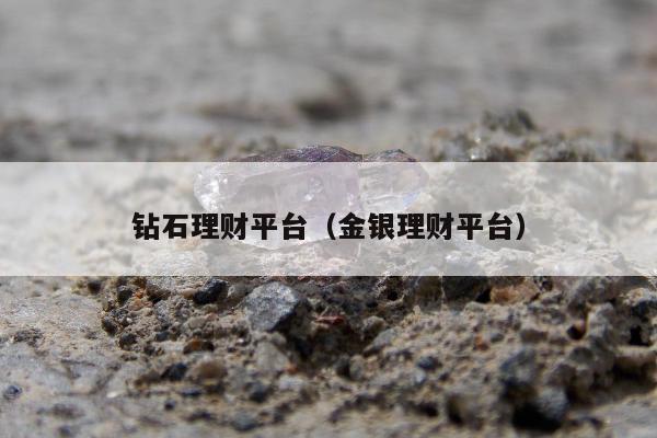 钻石理财平台，金银理财平台