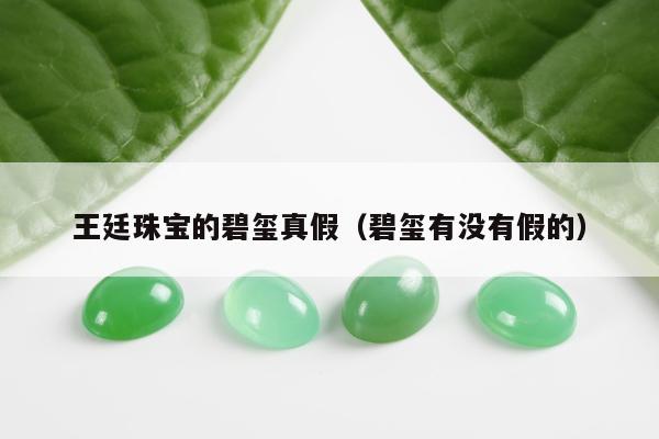 王廷珠宝的碧玺真假，碧玺有没有假的