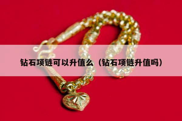钻石项链可以升值么，钻石项链升值吗