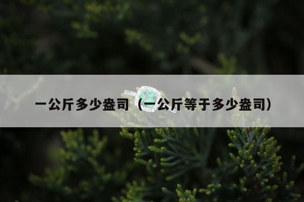 一公斤多少盎司，一公斤等于多少盎司