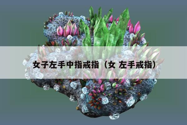 女子左手中指戒指，女 左手戒指