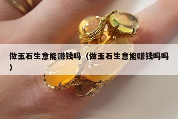 做玉石生意能赚钱吗，做玉石生意能赚钱吗吗