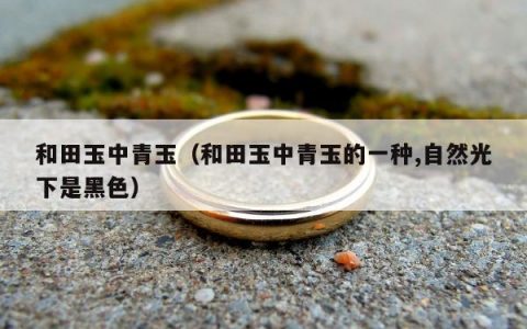 和田玉中青玉，和田玉中青玉的一种,自然光下是黑色
