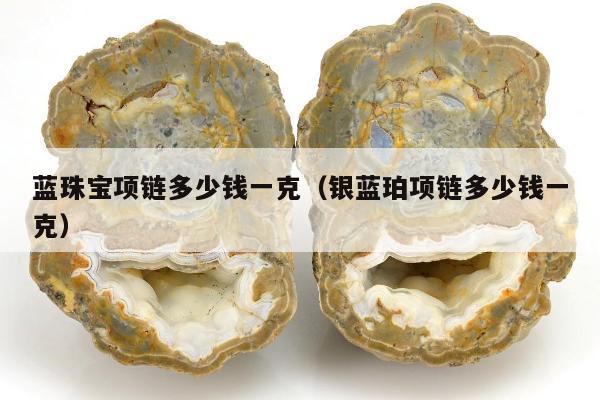 蓝珠宝项链多少钱一克，银蓝珀项链多少钱一克