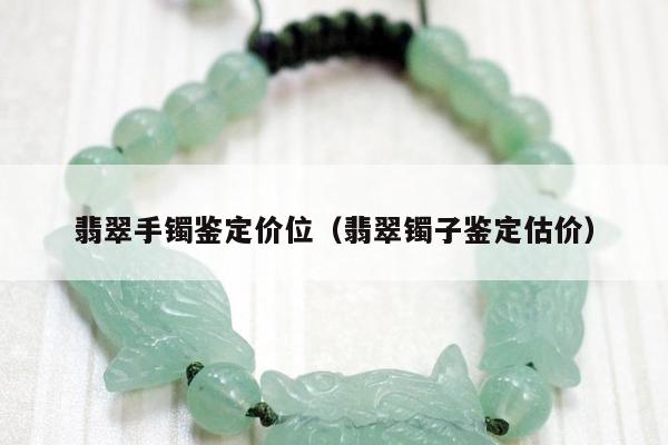 翡翠手镯鉴定价位，翡翠镯子鉴定估价