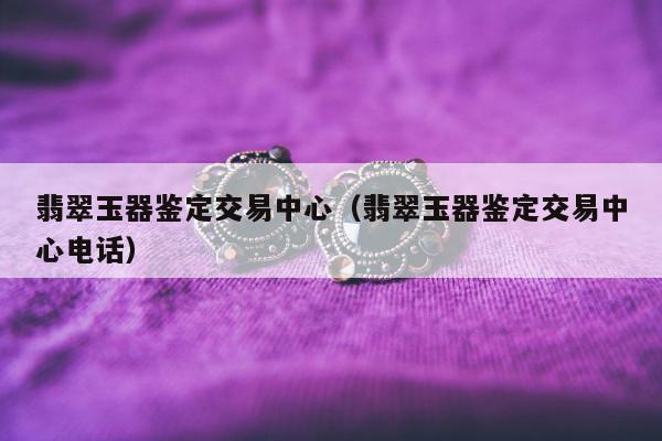 翡翠玉器鉴定交易中心，翡翠玉器鉴定交易中心电话