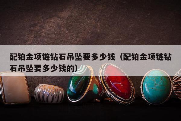 配铂金项链钻石吊坠要多少钱，配铂金项链钻石吊坠要多少钱的