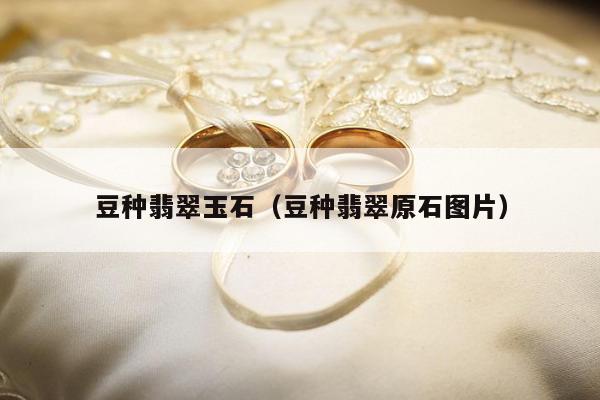 豆种翡翠玉石，豆种翡翠原石图片