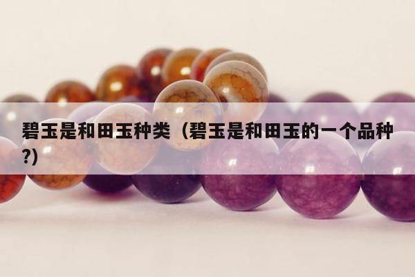 碧玉是和田玉种类，碧玉是和田玉的一个品种?