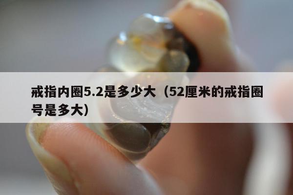 戒指内圈5.2是多少大，52厘米的戒指圈号是多大