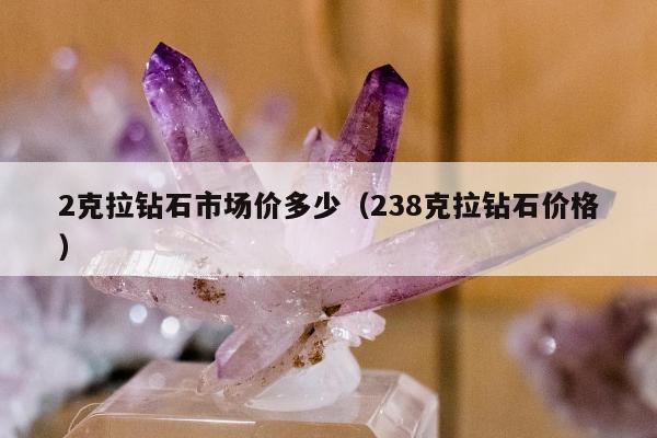 克拉钻石市场价多少，238克拉钻石价格"