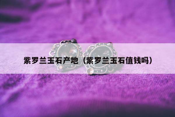 紫罗兰玉石产地，紫罗兰玉石值钱吗