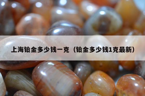 上海铂金多少钱一克，铂金多少钱1克最新