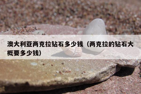 澳大利亚两克拉钻石多少钱，两克拉的钻石大概要多少钱