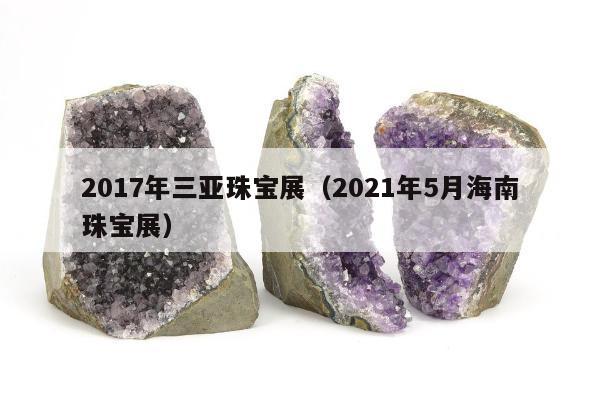 017年三亚珠宝展，2021年5月海南珠宝展"