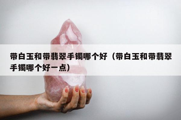 带白玉和带翡翠手镯哪个好，带白玉和带翡翠手镯哪个好一点