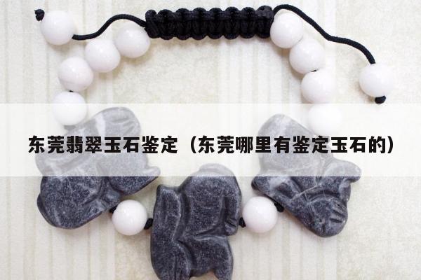 东莞翡翠玉石鉴定，东莞哪里有鉴定玉石的