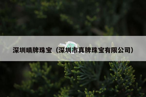 深圳晴牌珠宝，深圳市真牌珠宝有限公司