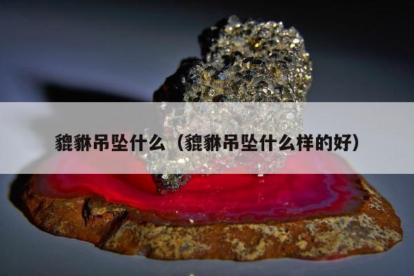 貔貅吊坠什么，貔貅吊坠什么样的好
