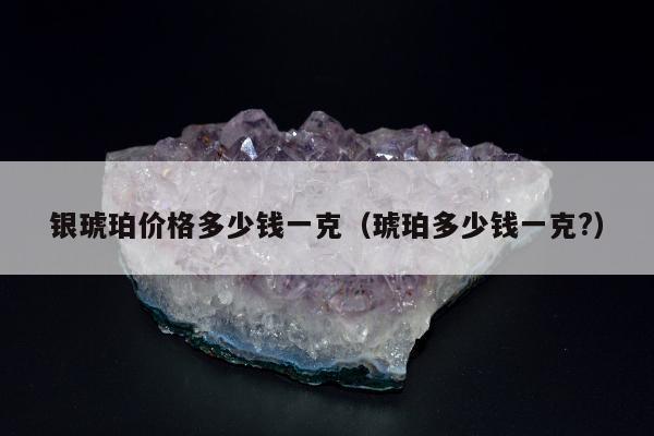 银琥珀价格多少钱一克，琥珀多少钱一克?