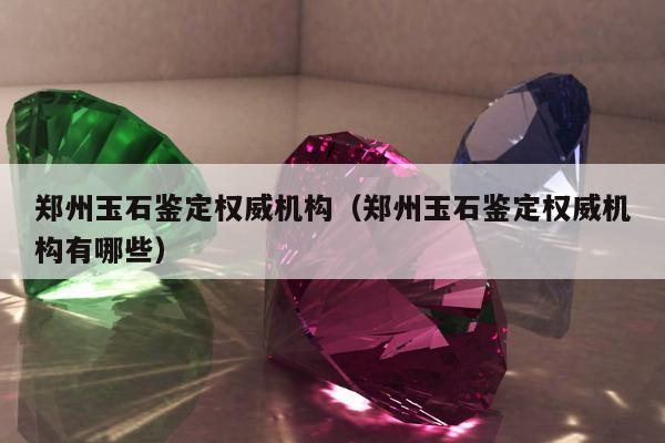 郑州玉石鉴定权威机构，郑州玉石鉴定权威机构有哪些