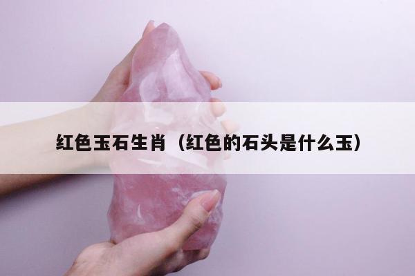 红色玉石生肖，红色的石头是什么玉