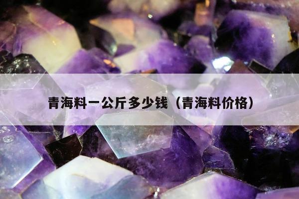 青海料一公斤多少钱，青海料价格
