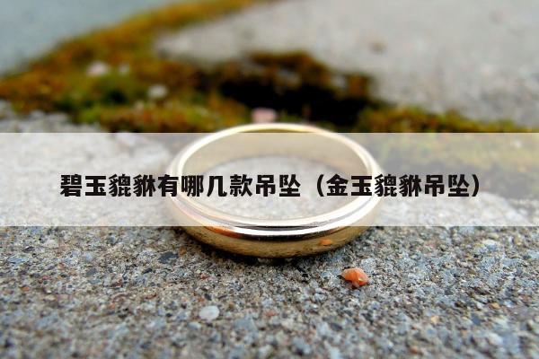 碧玉貔貅有哪几款吊坠，金玉貔貅吊坠